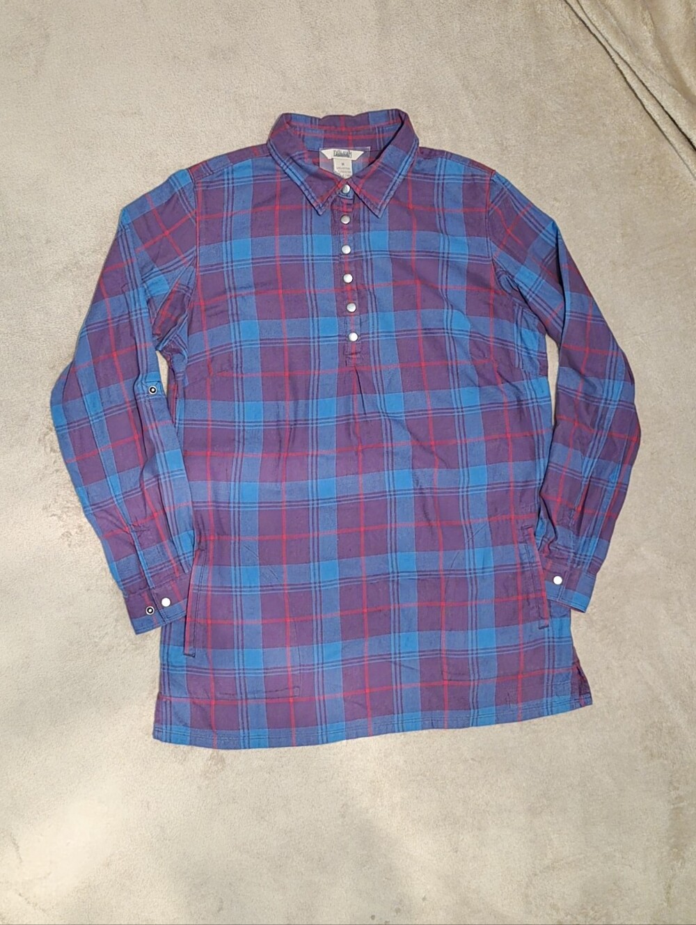Duluth 1/4 Button-Up Mens Size Medium